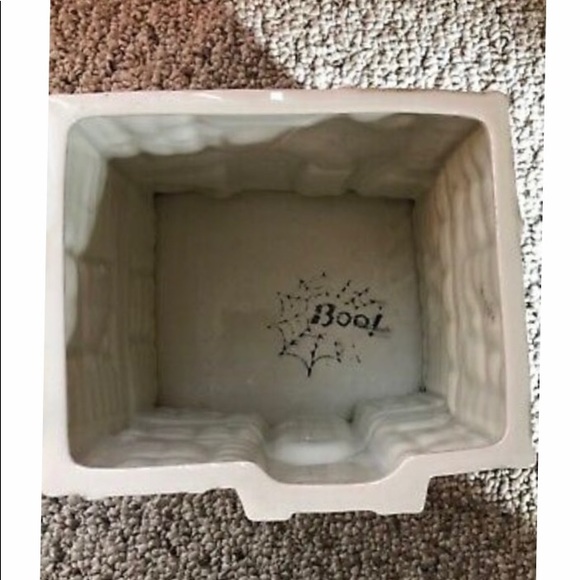 Fitz and Floyd Halloween boo house cookie jar - Picture 6 of 8